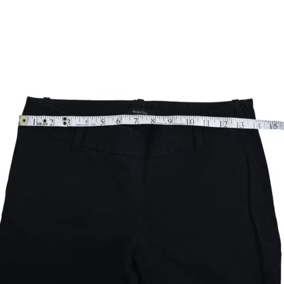 Aritzia Babaton Black Bi Stretch Ellis Low Rise Slim Leg  Ankle Size 4 - Picture 8 of 10